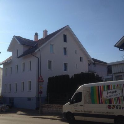 Fertige Fassade in den Modetönen 2015 in Kressbronn